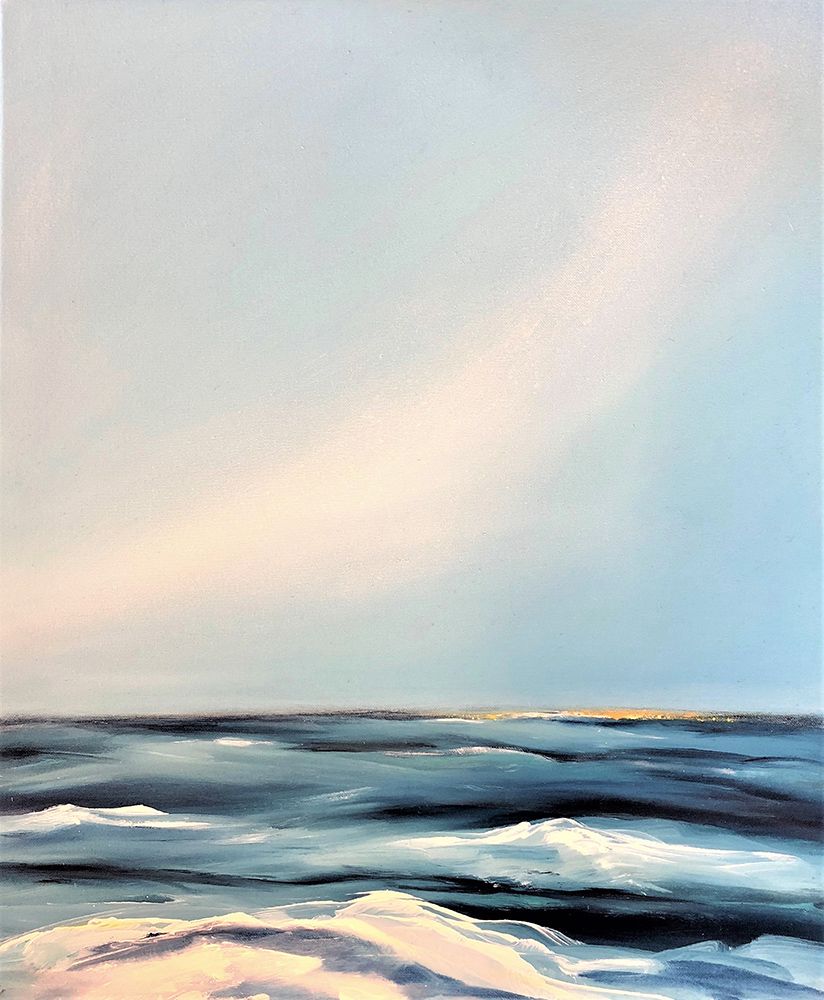 „Abstract Landscape, XIII“ Acryl auf Leinwand, Maße: 50x60, 07/2018