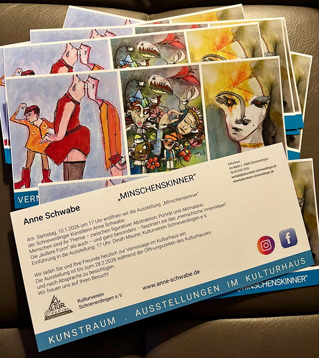 Ausstellung "MINSCHENSKINNER" in Schneverdingen