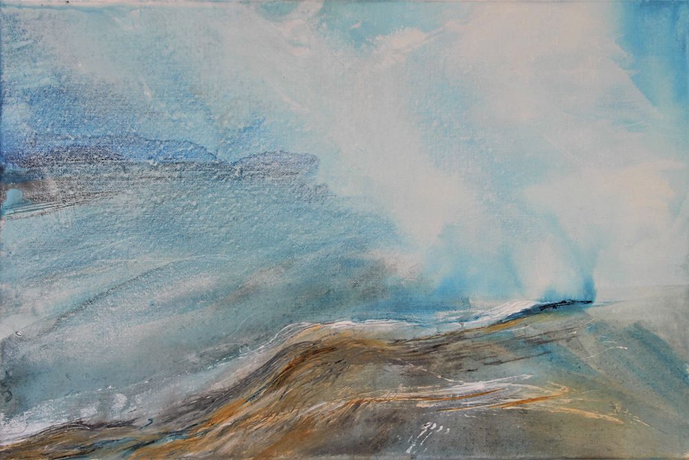 „Abstract Landscape, XV“ Acryl auf Leinwand, Maße: 60 x 40, 03/2016