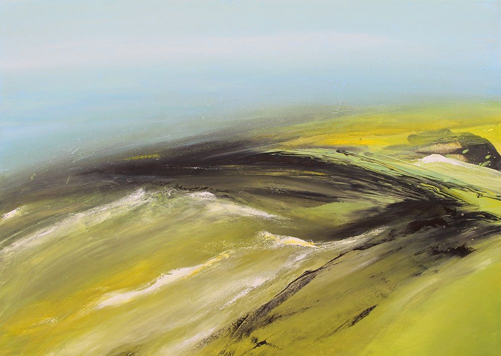 „Abstract Landscape, XI“ Acryl auf Leinwand, Maße: 70x50, 08/2018