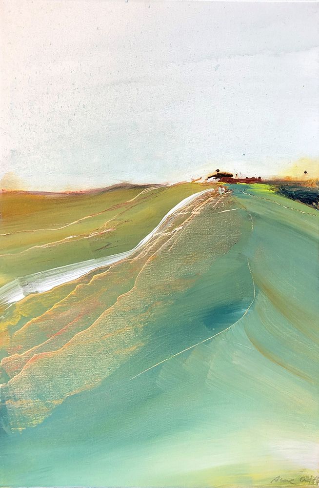 „Abstract Landscape, XIV“ Acryl auf Leinwand, Maße: 40 x 60, Datum: 03/2016