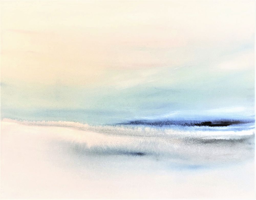 „Abstract Landscape, XII“ Acryl auf Leinwand, Maße: 70 x 55, 03/2016