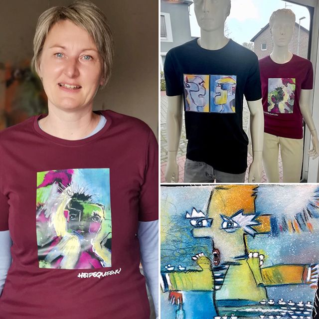 Jetzt neu: Meine Malerei-Motive auf einem T-Shirt